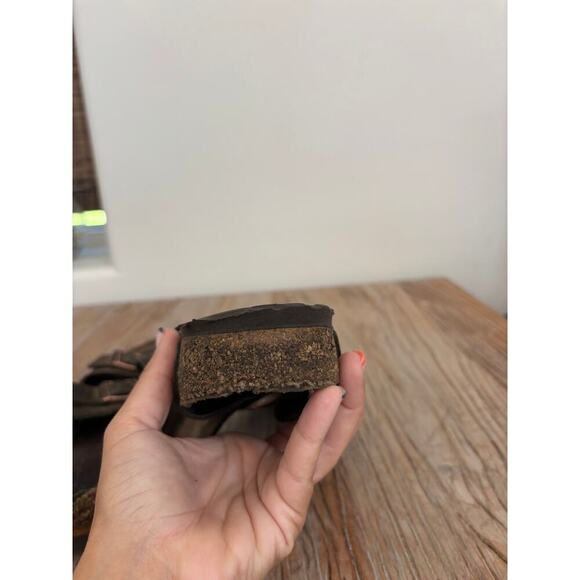 Birkenstock Arizona Brown Suede Sandals Slides Size 41 - Picture 6 of 8